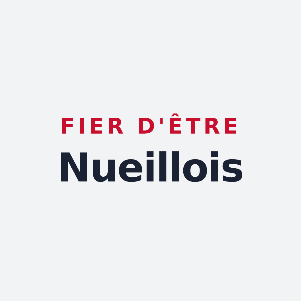 Poster « Fier d'être Nueillois » — design pour Nueil-sous-Faye