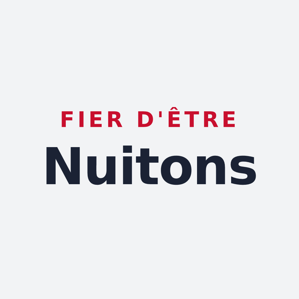 Poster « Fier d'être Nuitons » — design pour Nuits-Saint-Georges