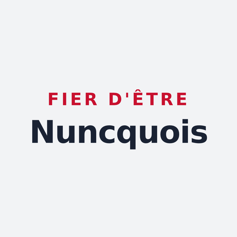 Poster « Fier d'être Nuncquois » — design pour Nuncq-Hautecôte