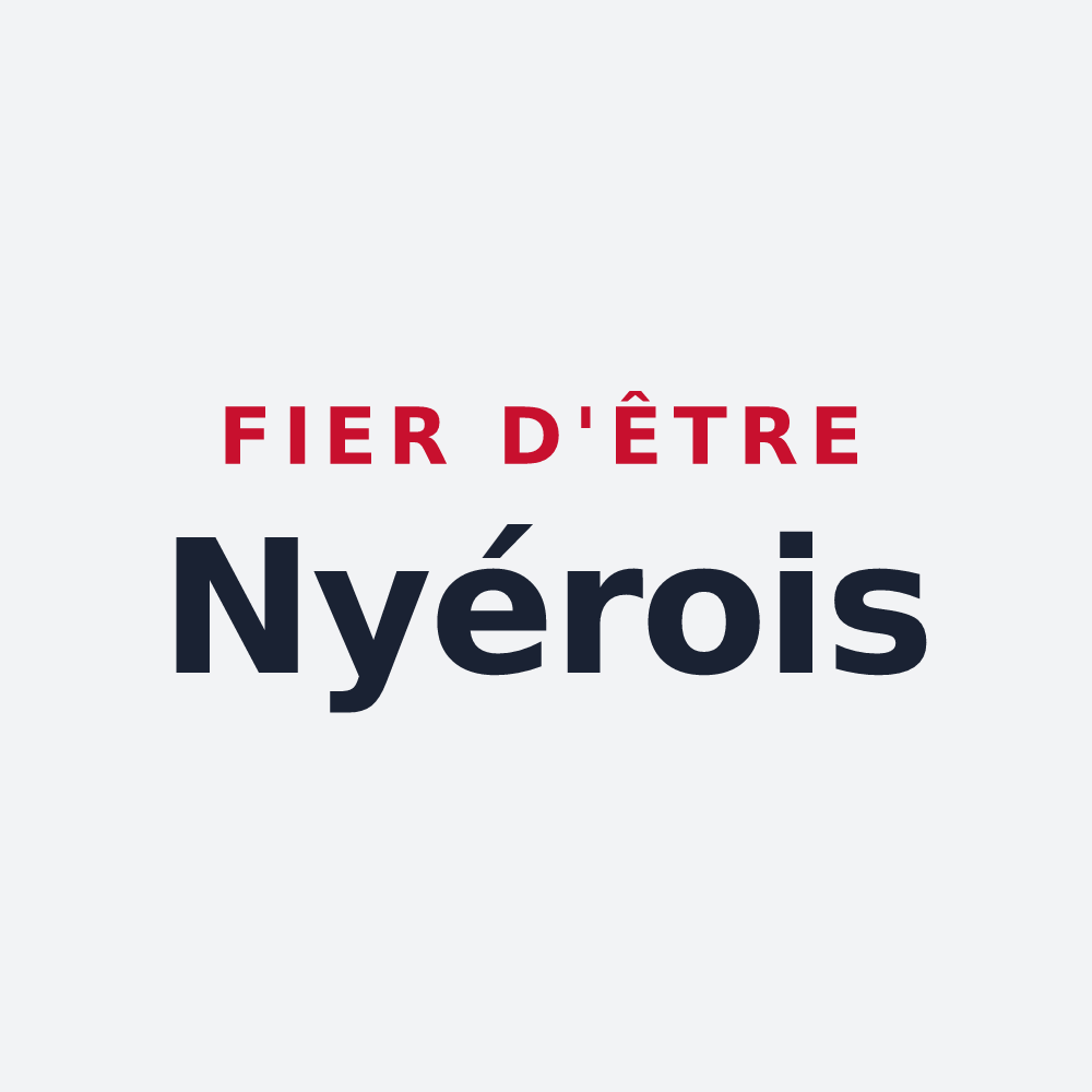 Poster « Fier d'être Nyérois » — design pour Nyer