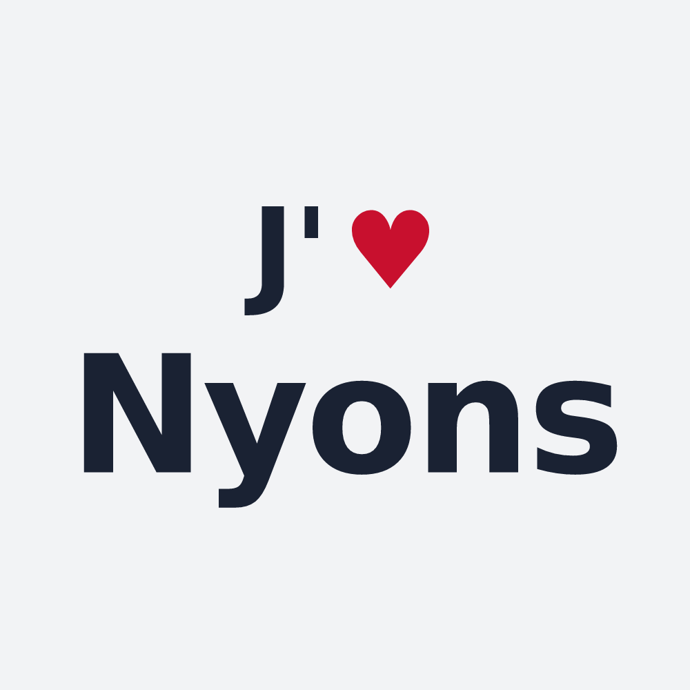 Poster personnalisé Nyons — design J'aime Nyons