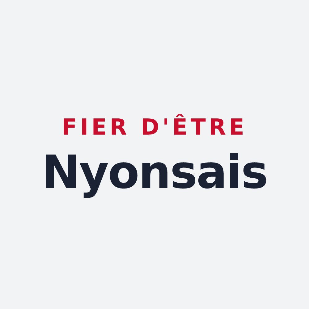 Poster « Fier d'être Nyonsais » — design pour Nyons
