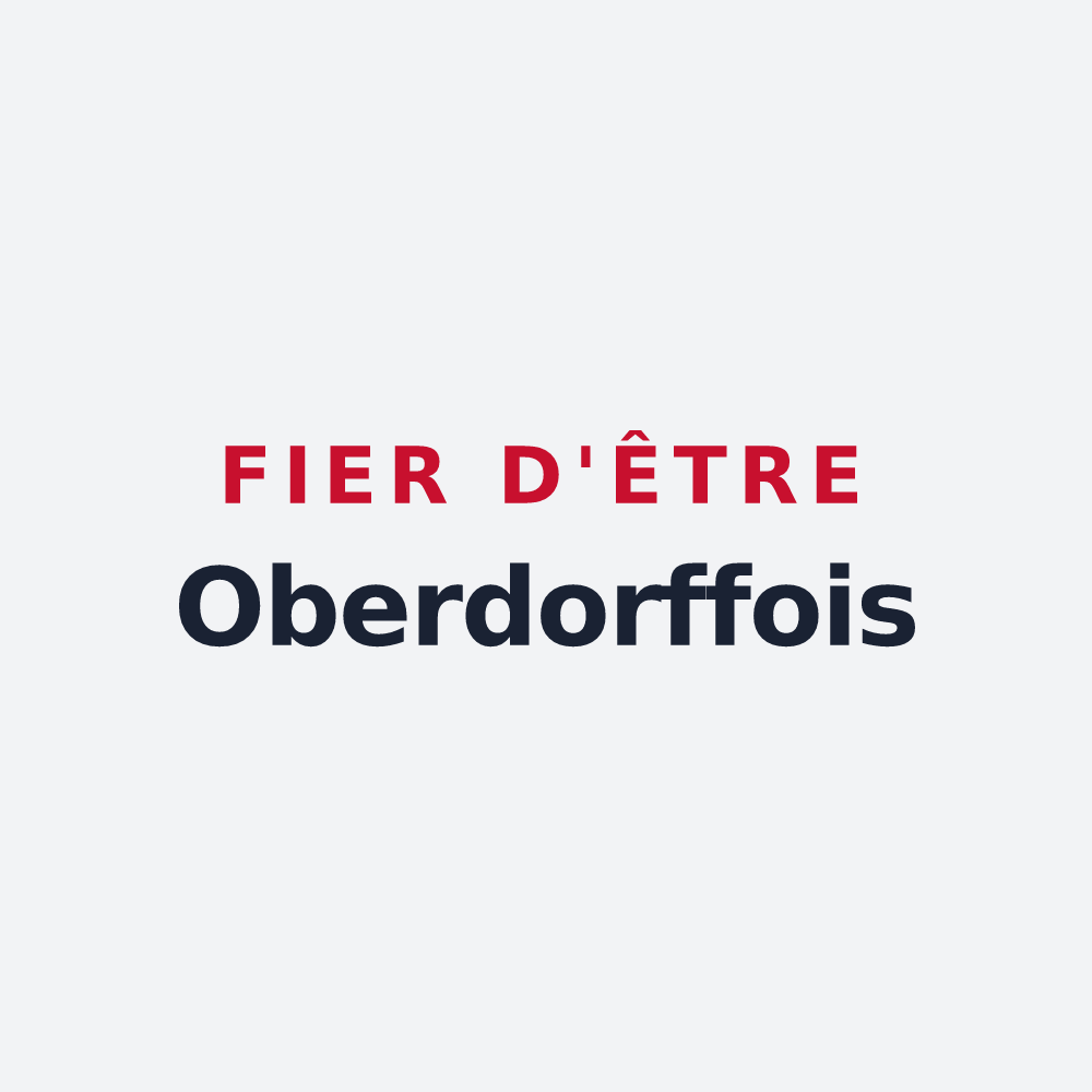 Poster « Fier d'être Oberdorffois » — design pour Oberdorff
