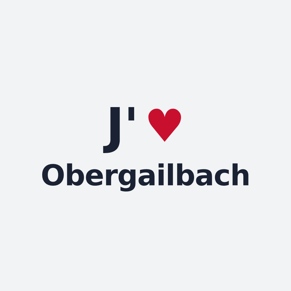 Poster personnalisé Obergailbach — design J'aime Obergailbach