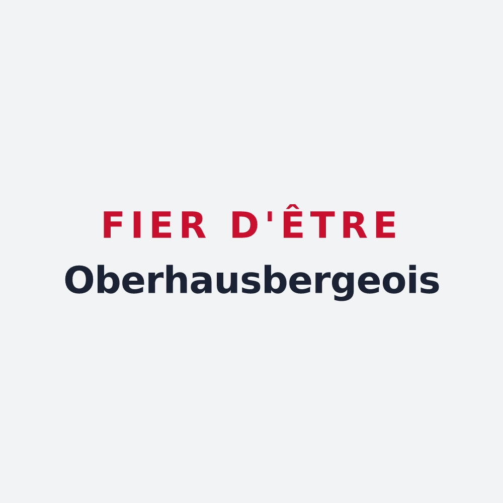 Poster « Fier d'être Oberhausbergeois » — design pour Oberhausbergen
