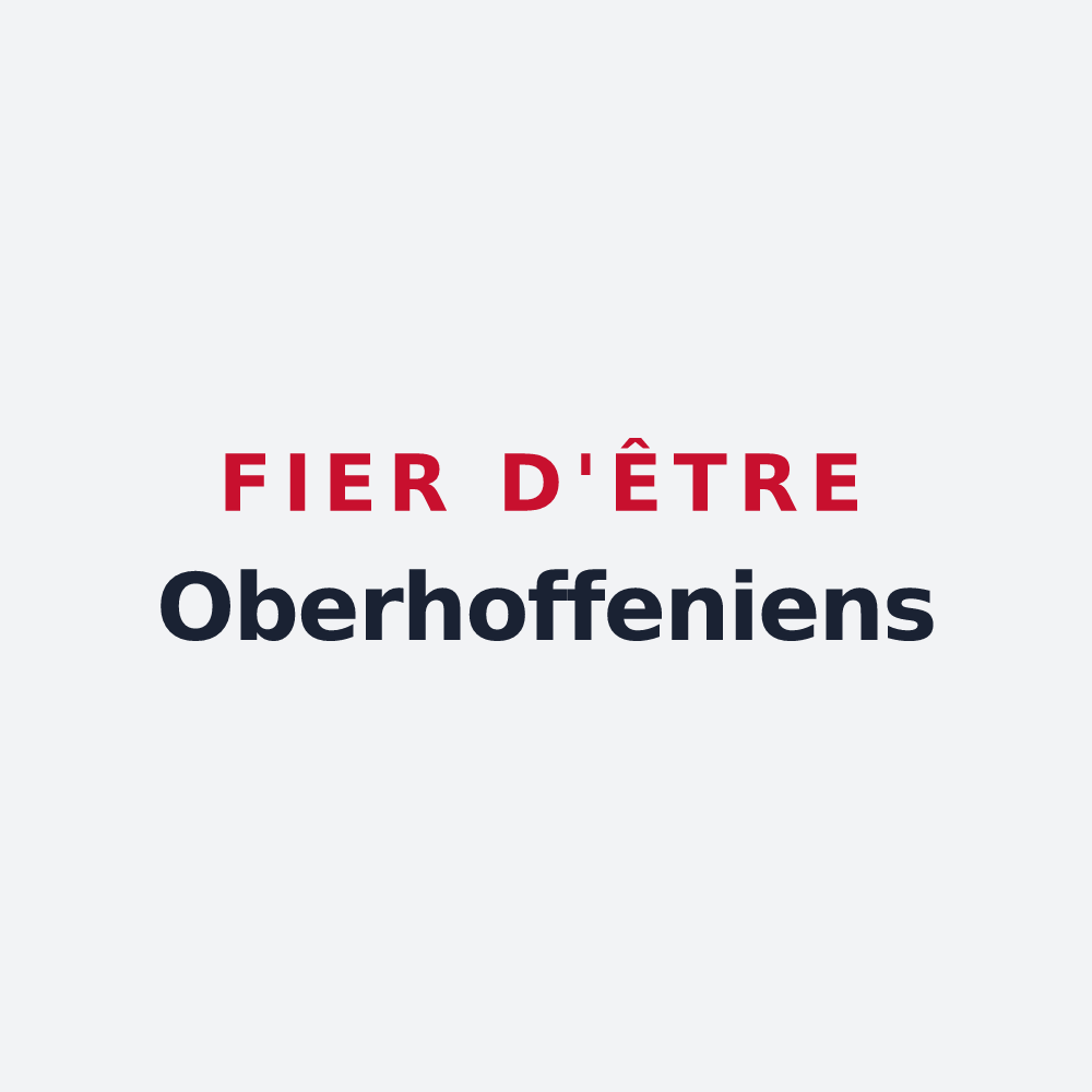 Poster « Fier d'être Oberhoffeniens » — design pour Oberhoffen-lès-Wissembourg