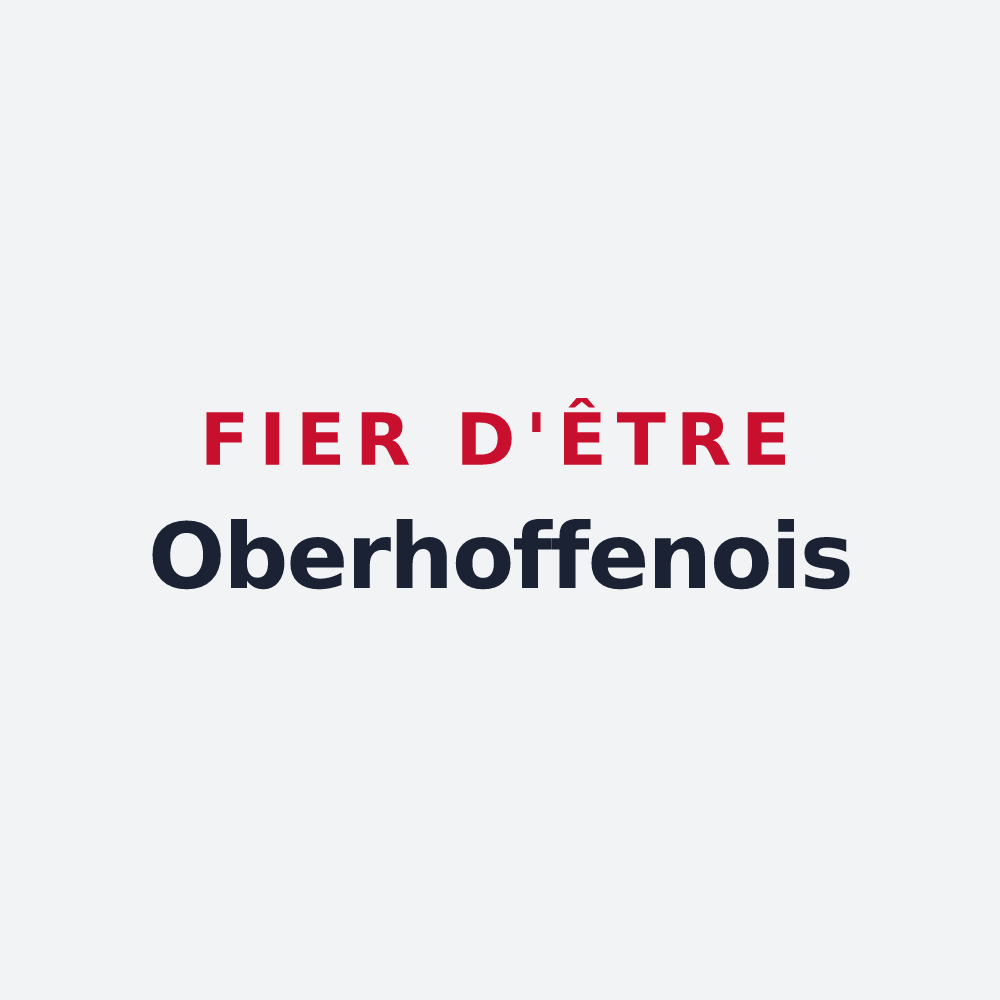 Poster « Fier d'être Oberhoffenois » — design pour Oberhoffen-sur-Moder