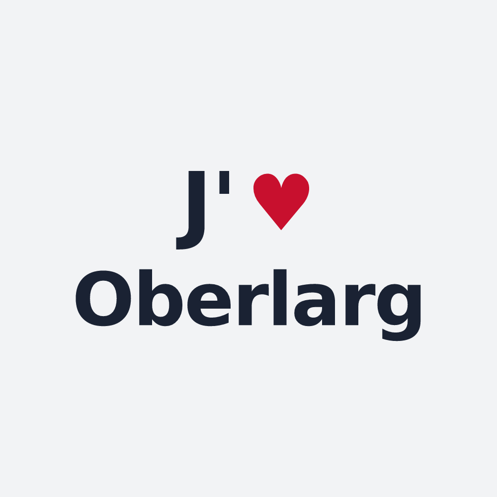 Poster personnalisé Oberlarg — design « J'aime Oberlarg » imprimé sur le poster