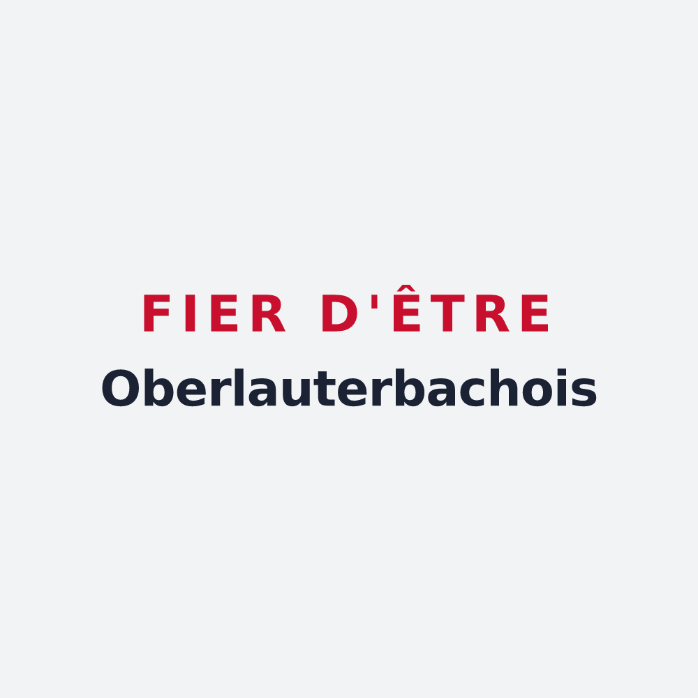 Poster « Fier d'être Oberlauterbachois » — design pour Oberlauterbach
