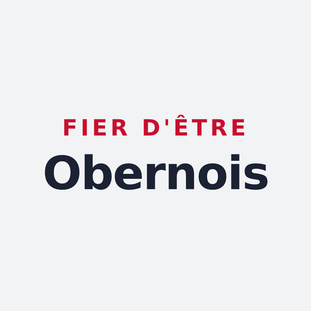 Poster « Fier d'être Obernois » — design pour Obernai