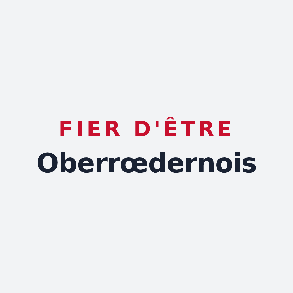 Poster « Fier d'être Oberrœdernois » — design pour Oberrœdern