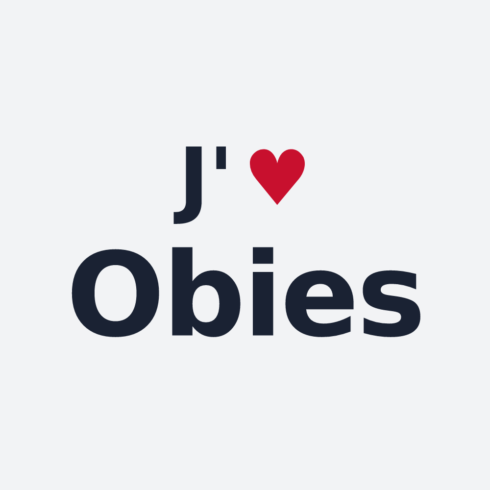 Poster personnalisé Obies — design J'aime Obies