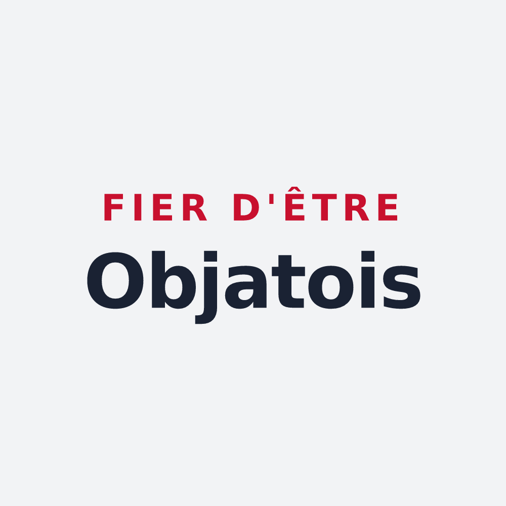 Poster « Fier d'être Objatois » — design pour Objat