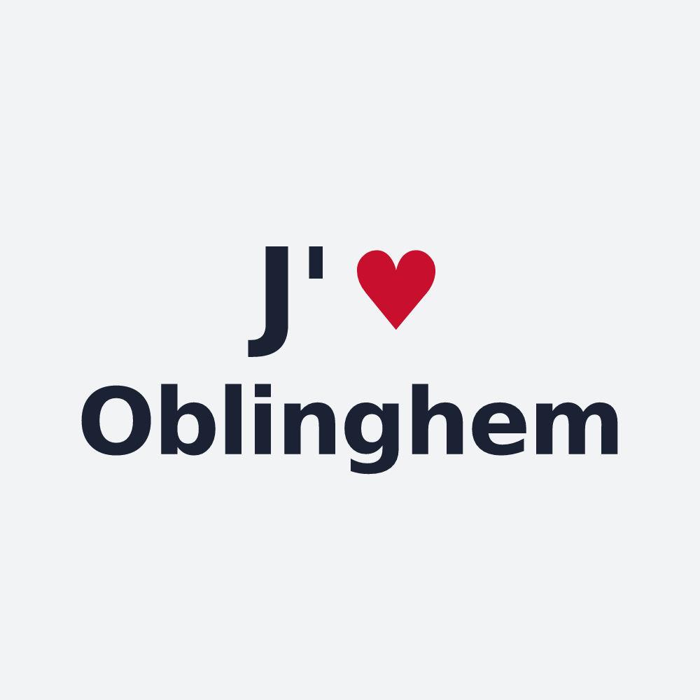 Poster personnalisé Oblinghem — design J'aime Oblinghem