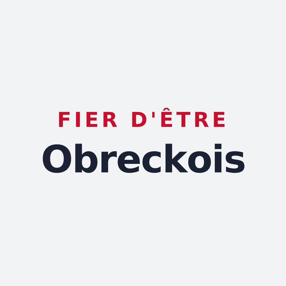 Poster « Fier d'être Obreckois » — design pour Obreck