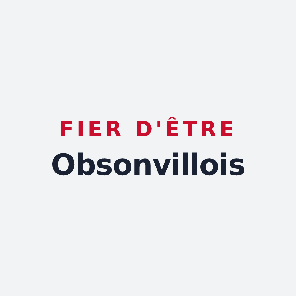 Poster « Fier d'être Obsonvillois » — design pour Obsonville