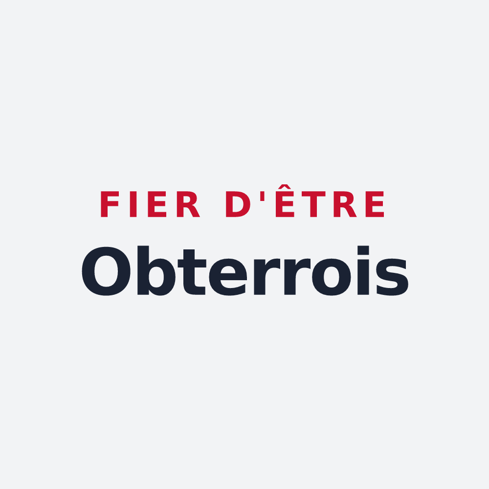Poster « Fier d'être Obterrois » — design pour Obterre