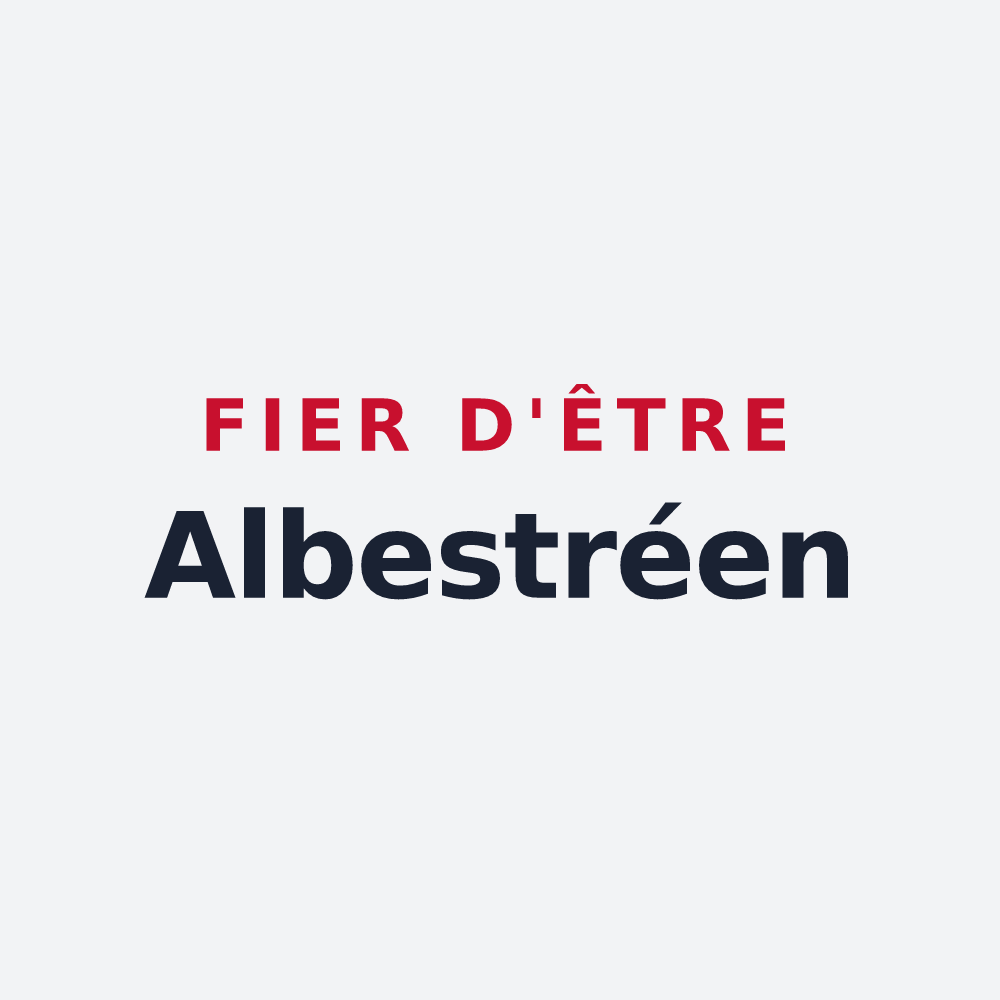 Poster « Fier d'être Albestréen » — design pour Obtrée