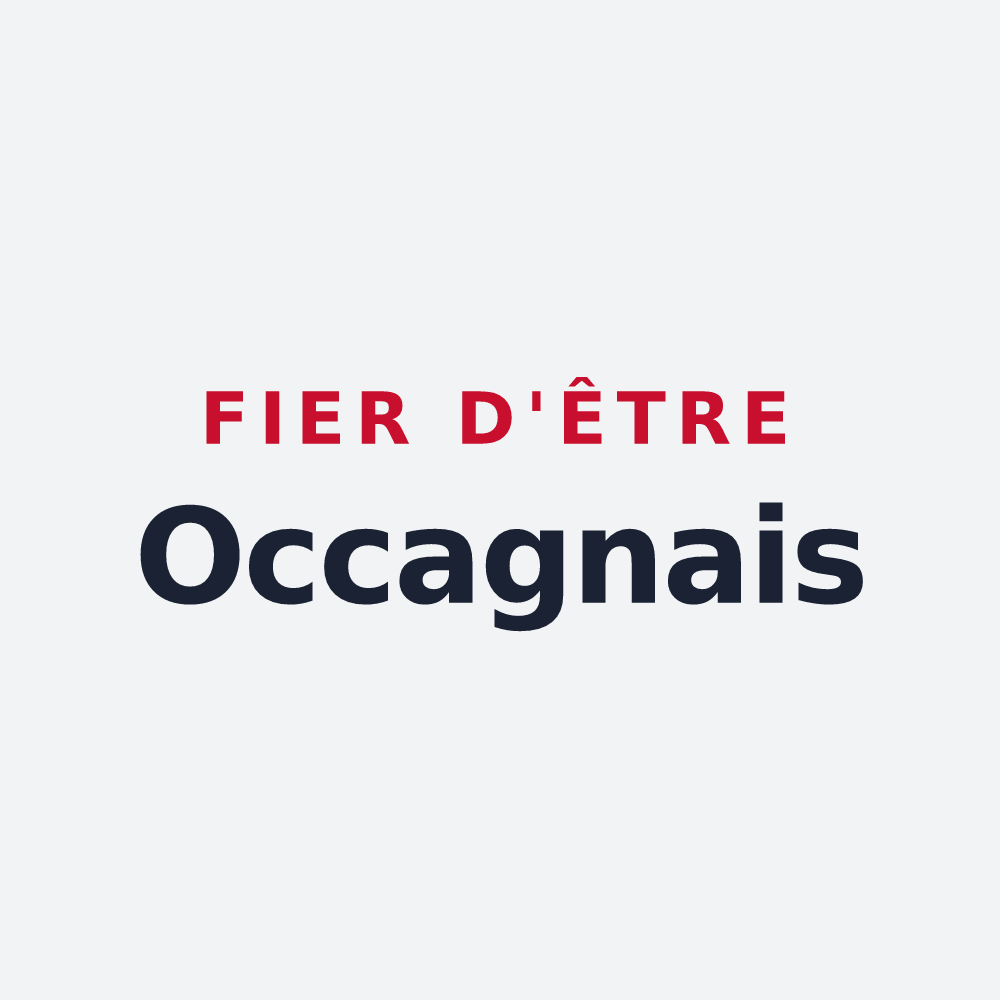 Poster « Fier d'être Occagnais » — design pour Occagnes