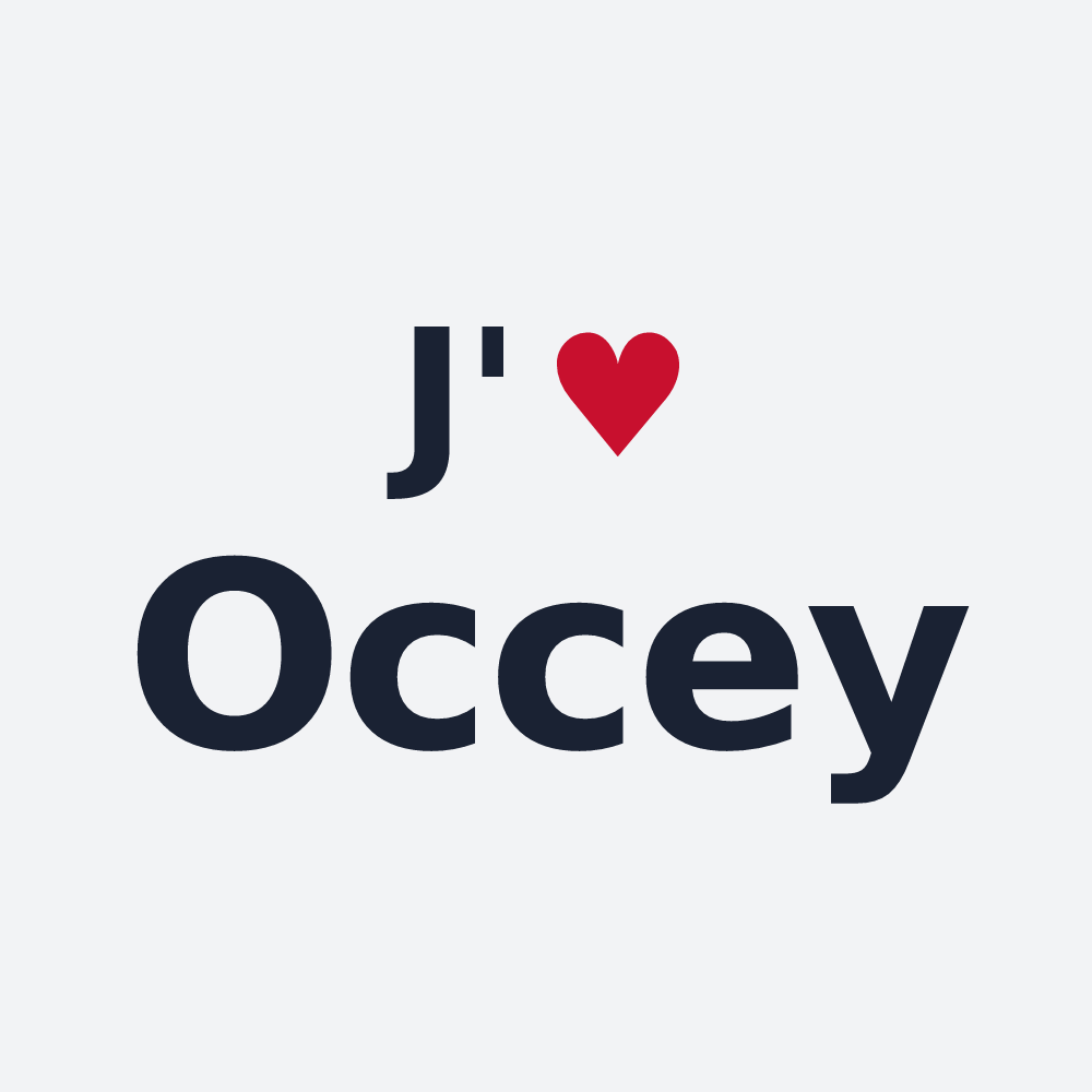 Poster personnalisé Occey — design J'aime Occey