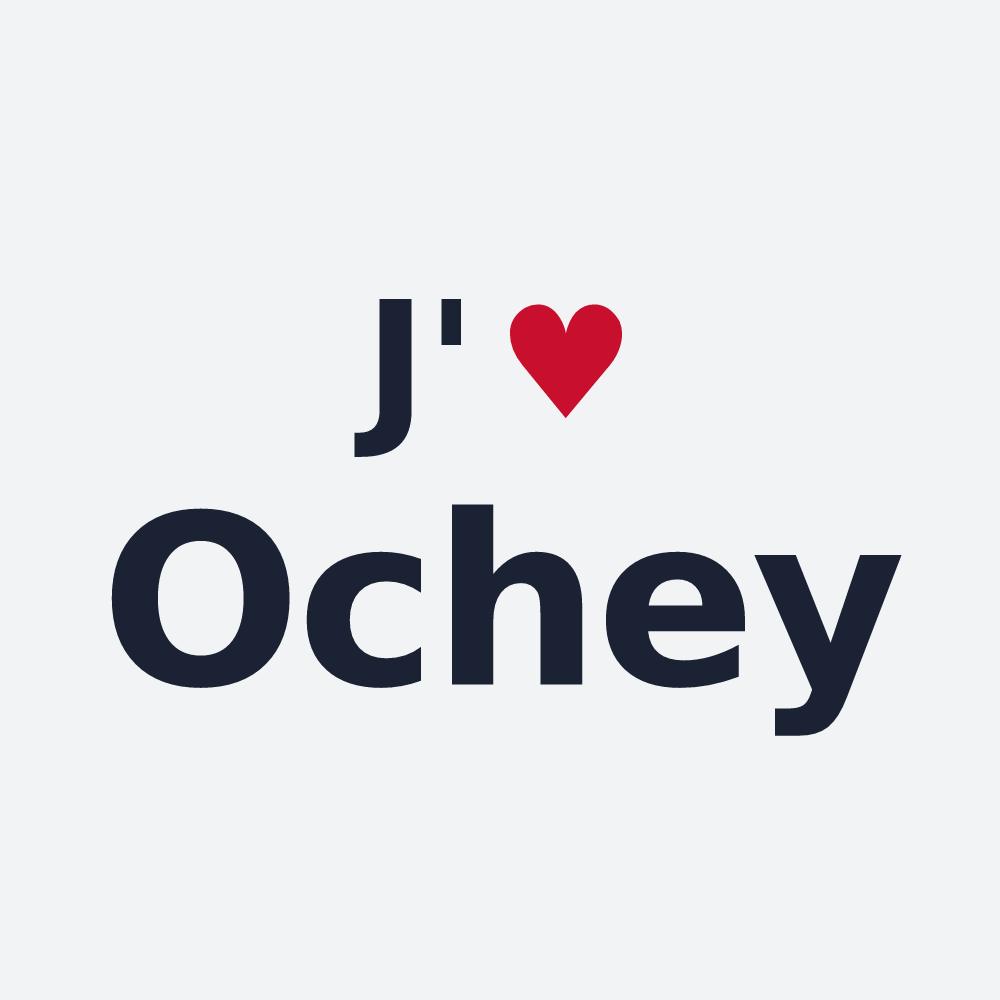 Poster personnalisé Ochey — design J'aime Ochey