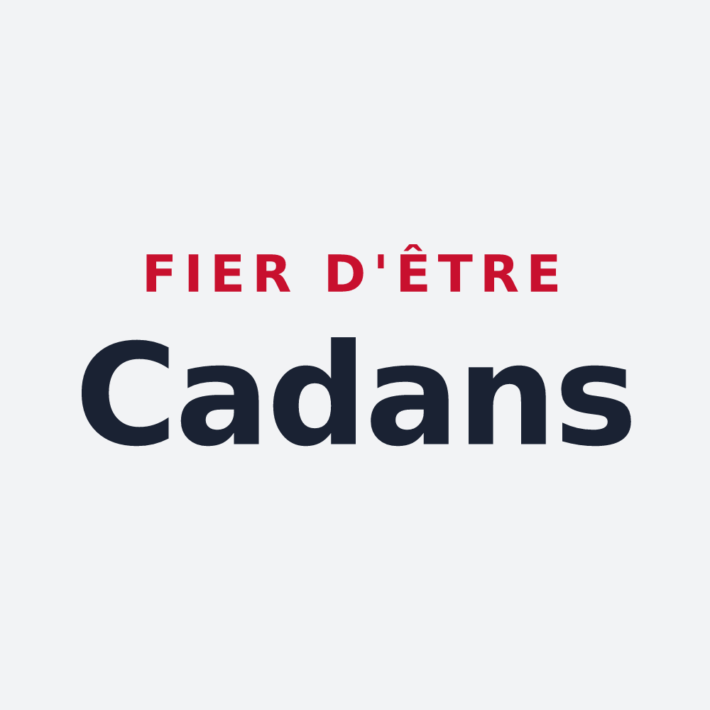 Poster « Fier d'être Cadans » — design pour Ochey