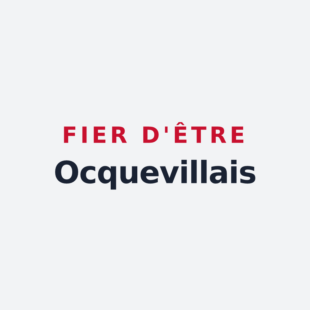 Poster « Fier d'être Ocquevillais » — design pour Ocqueville