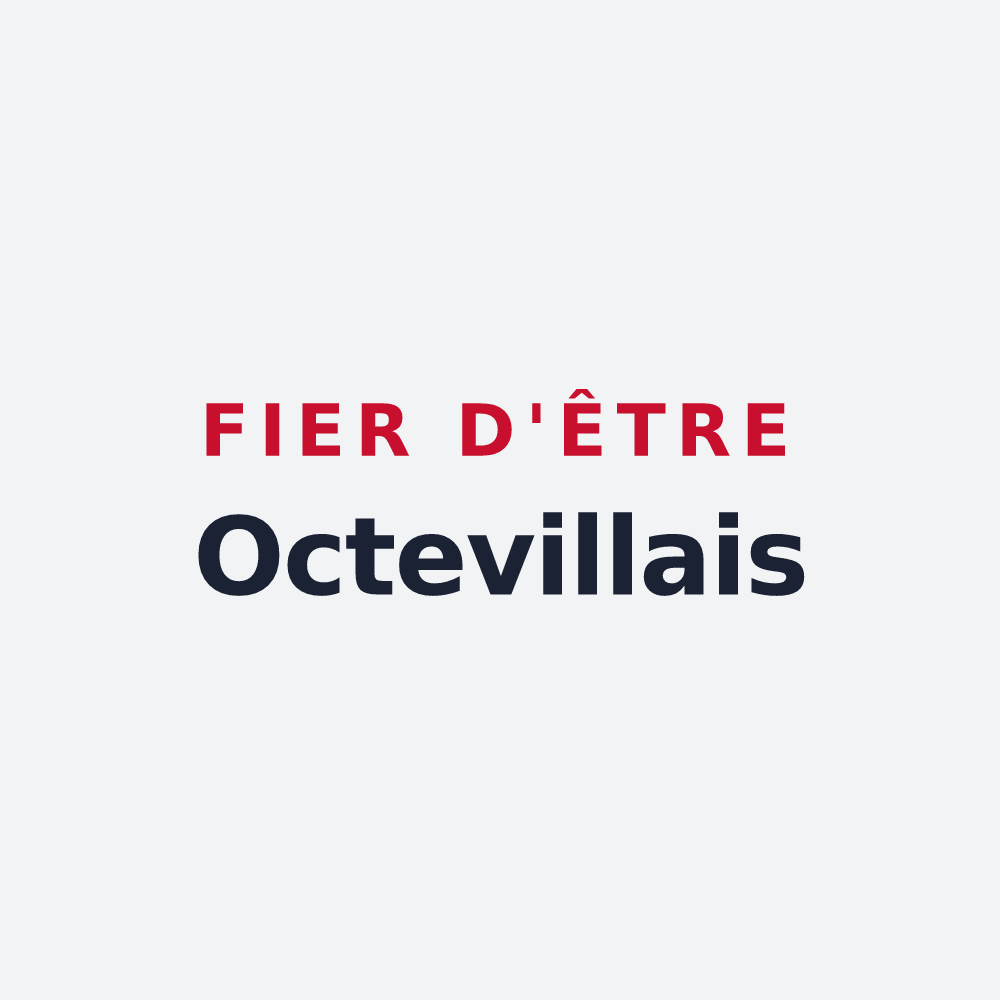 Poster « Fier d'être Octevillais » — design pour Octeville-sur-Mer