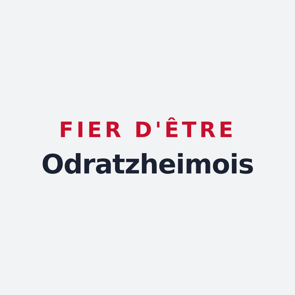 Poster « Fier d'être Odratzheimois » — design pour Odratzheim