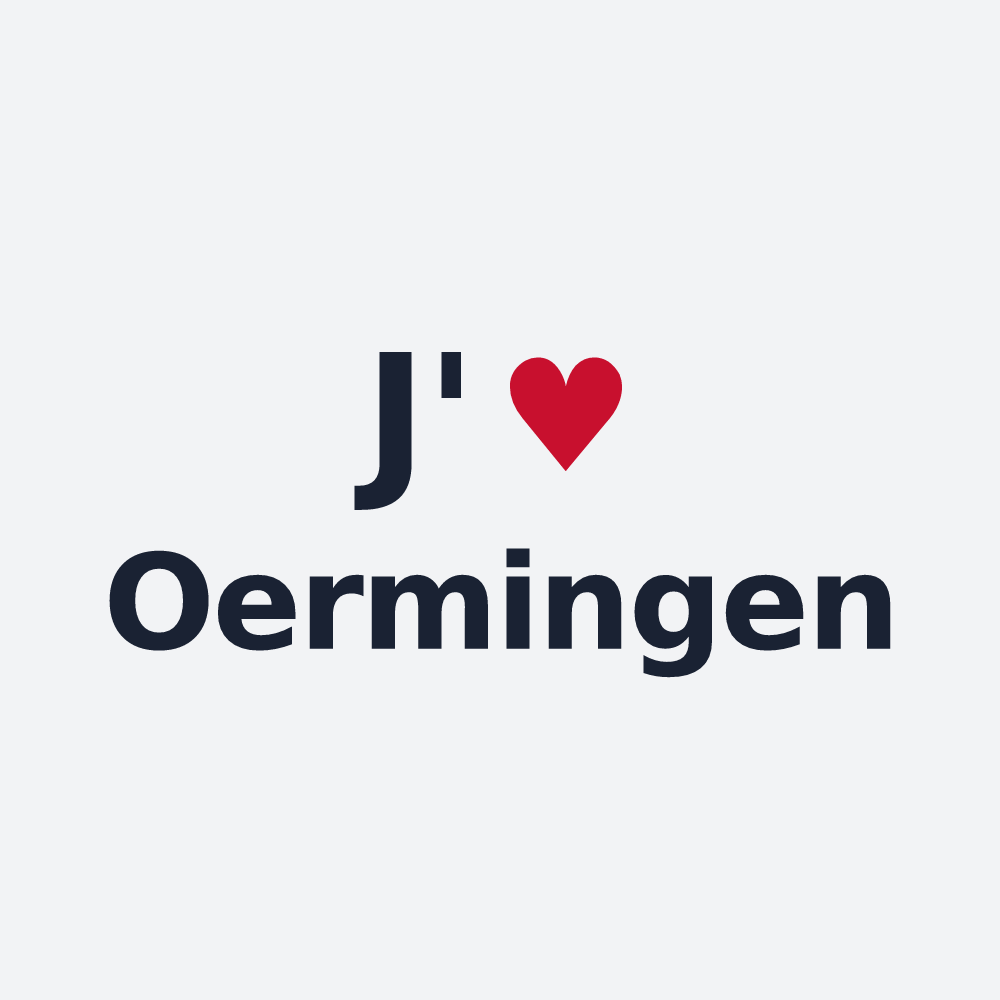 Poster personnalisé Oermingen — design J'aime Oermingen