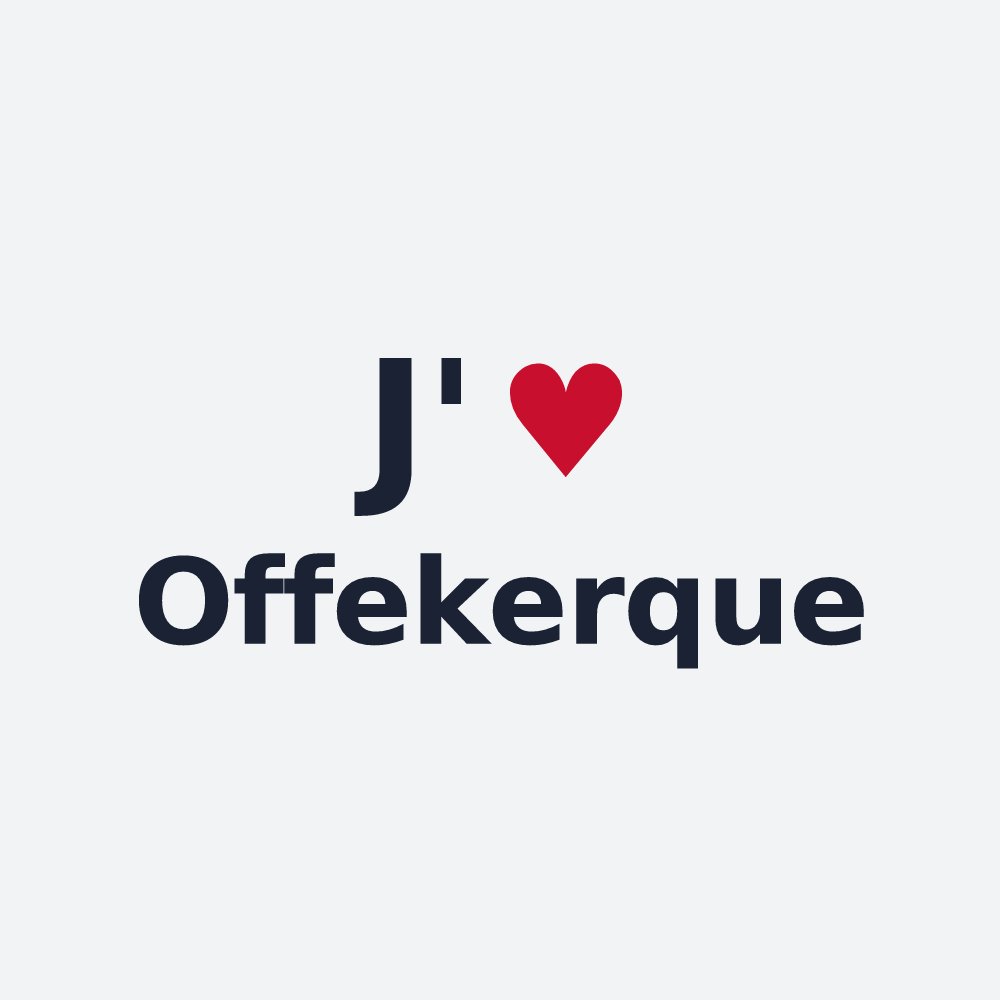 Poster personnalisé Offekerque — design J'aime Offekerque