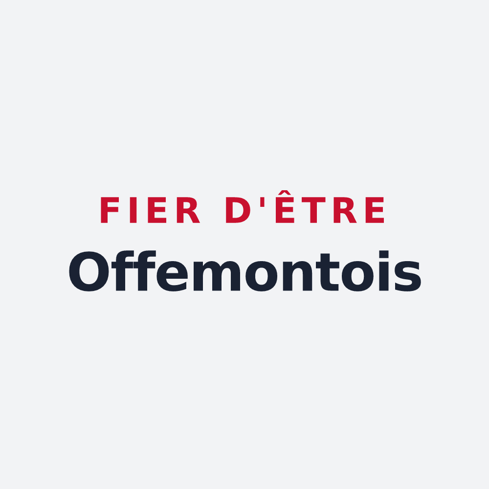 Poster « Fier d'être Offemontois » — design pour Offemont