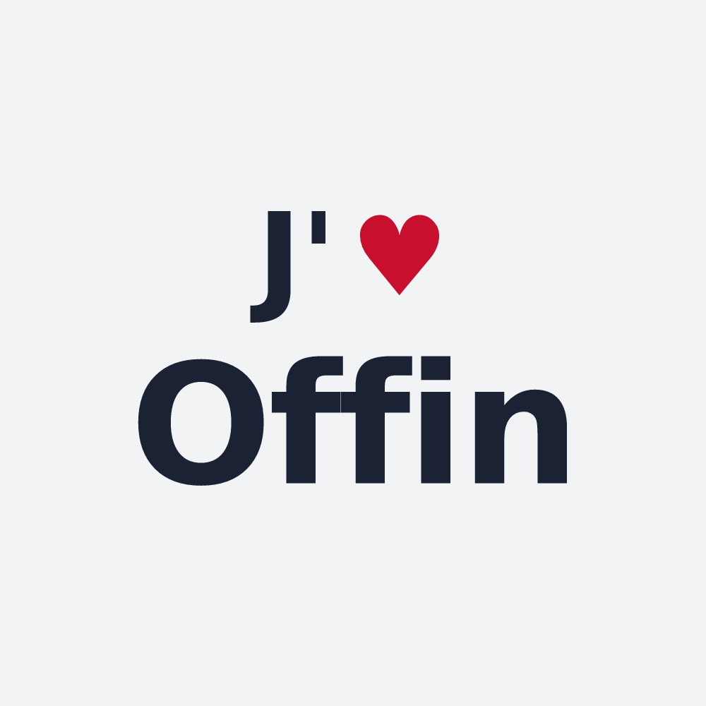 Poster personnalisé Offin — design J'aime Offin