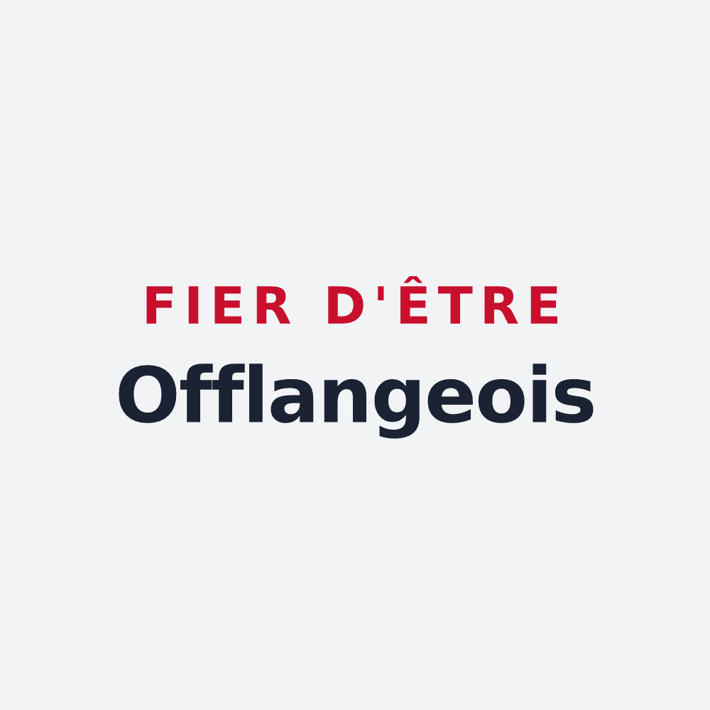 Poster « Fier d'être Offlangeois » — design pour Offlanges