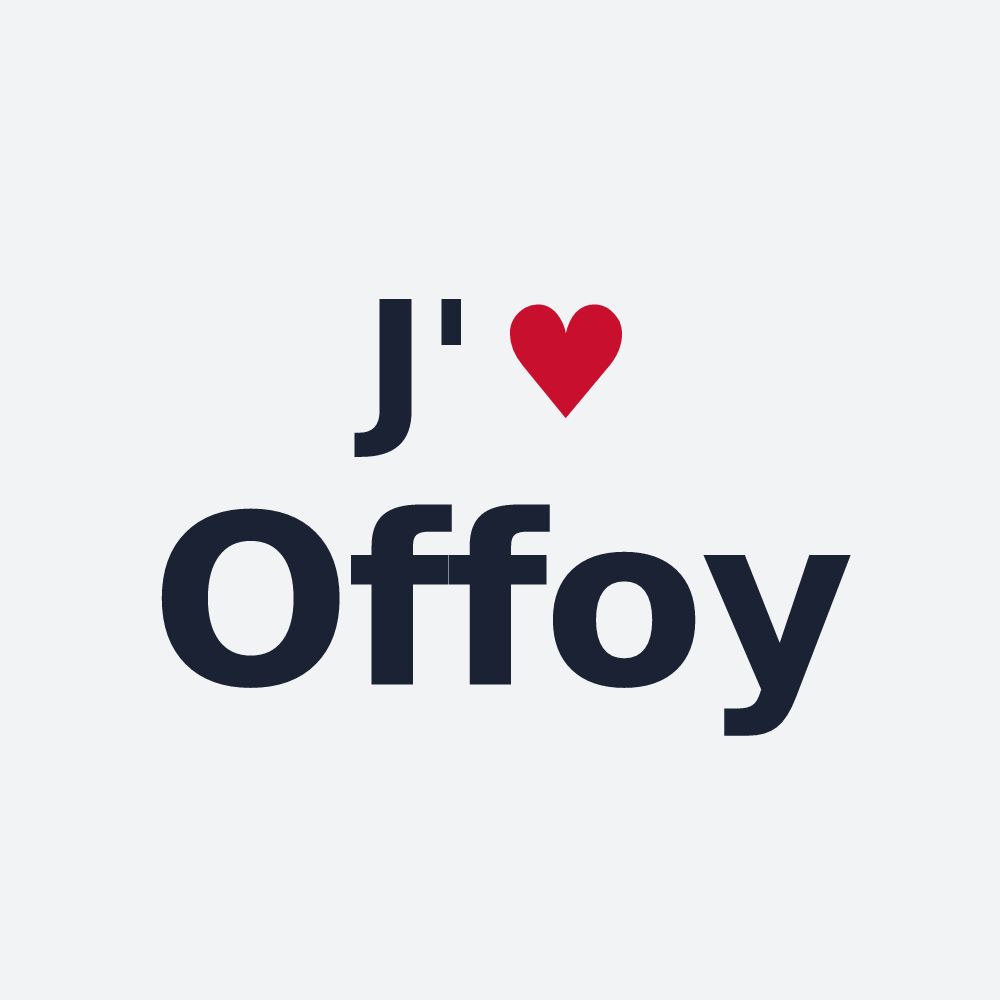 Poster personnalisé Offoy — design J'aime Offoy