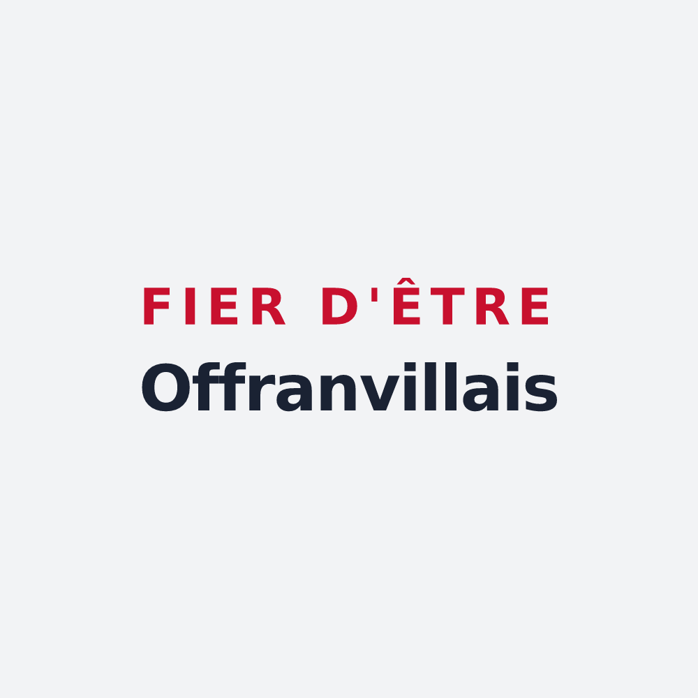 Poster « Fier d'être Offranvillais » — design pour Offranville