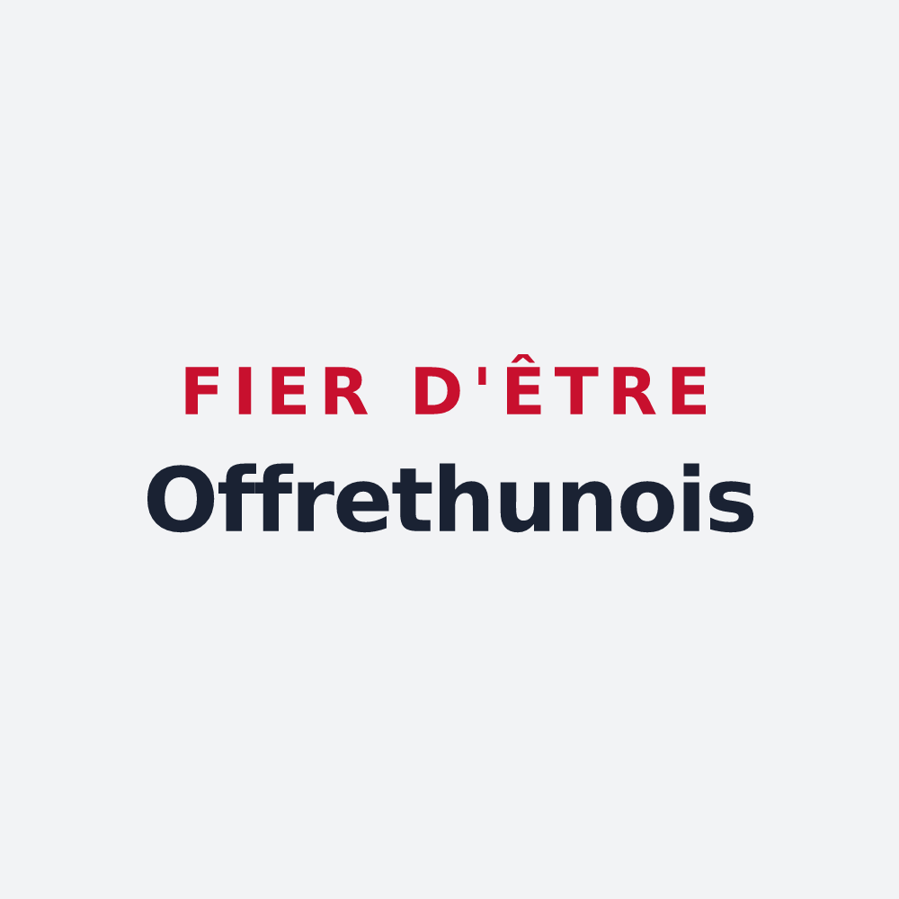 Poster « Fier d'être Offrethunois » — design pour Offrethun