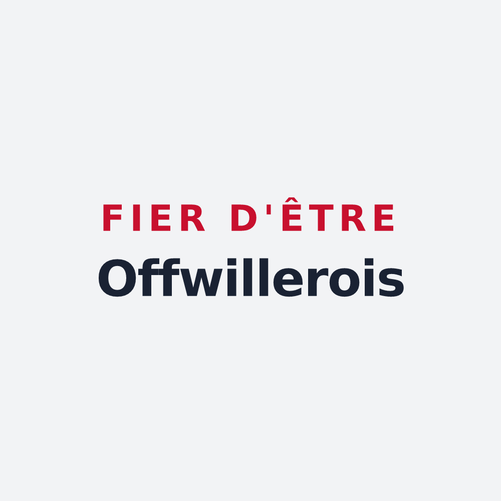 Poster « Fier d'être Offwillerois » — design pour Offwiller