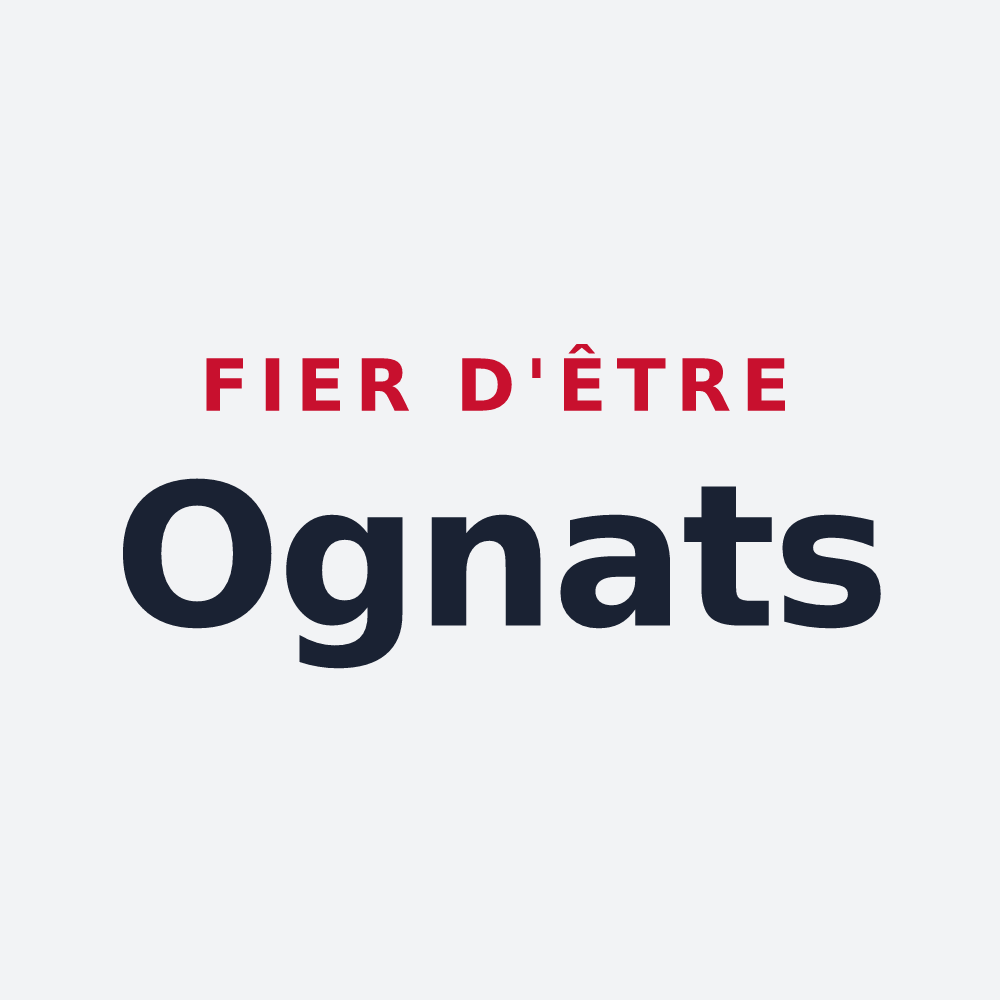 Poster « Fier d'être Ognats » — design pour Ognes
