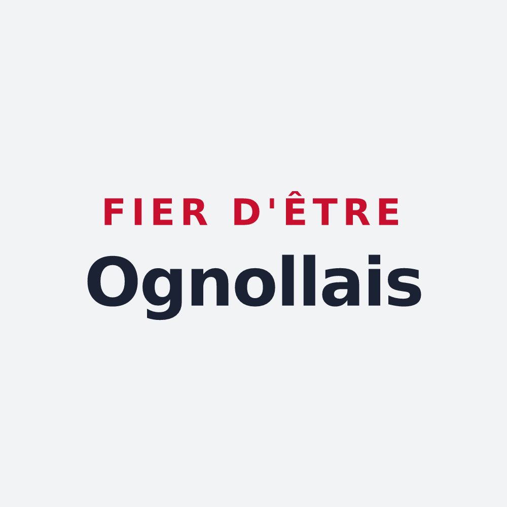 Poster « Fier d'être Ognollais » — design pour Ognolles