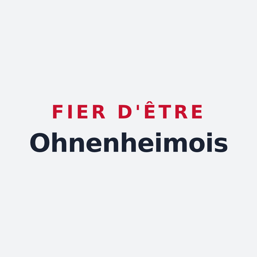 Poster « Fier d'être Ohnenheimois » — design pour Ohnenheim