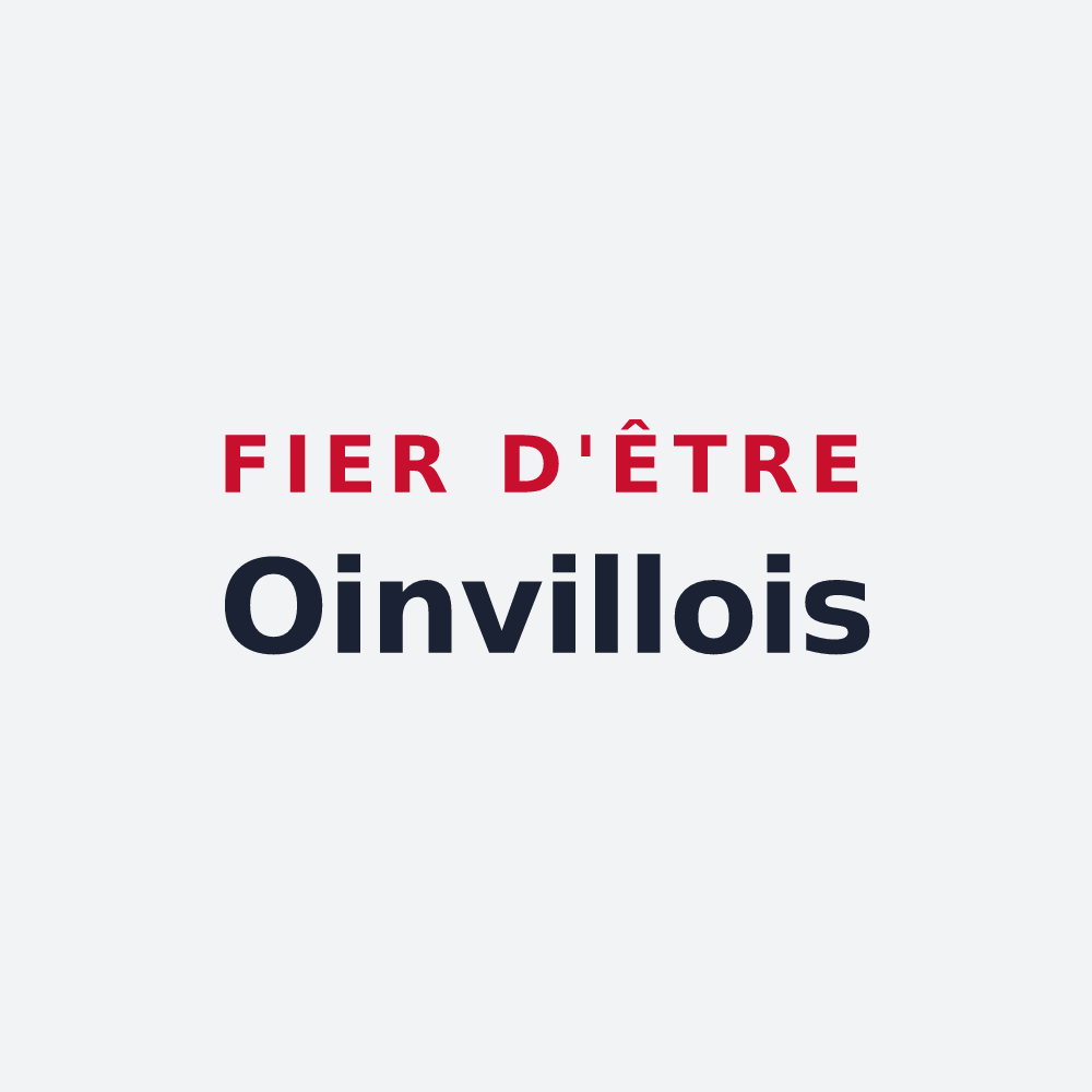 Poster « Fier d'être Oinvillois » — design pour Oinville-sur-Montcient