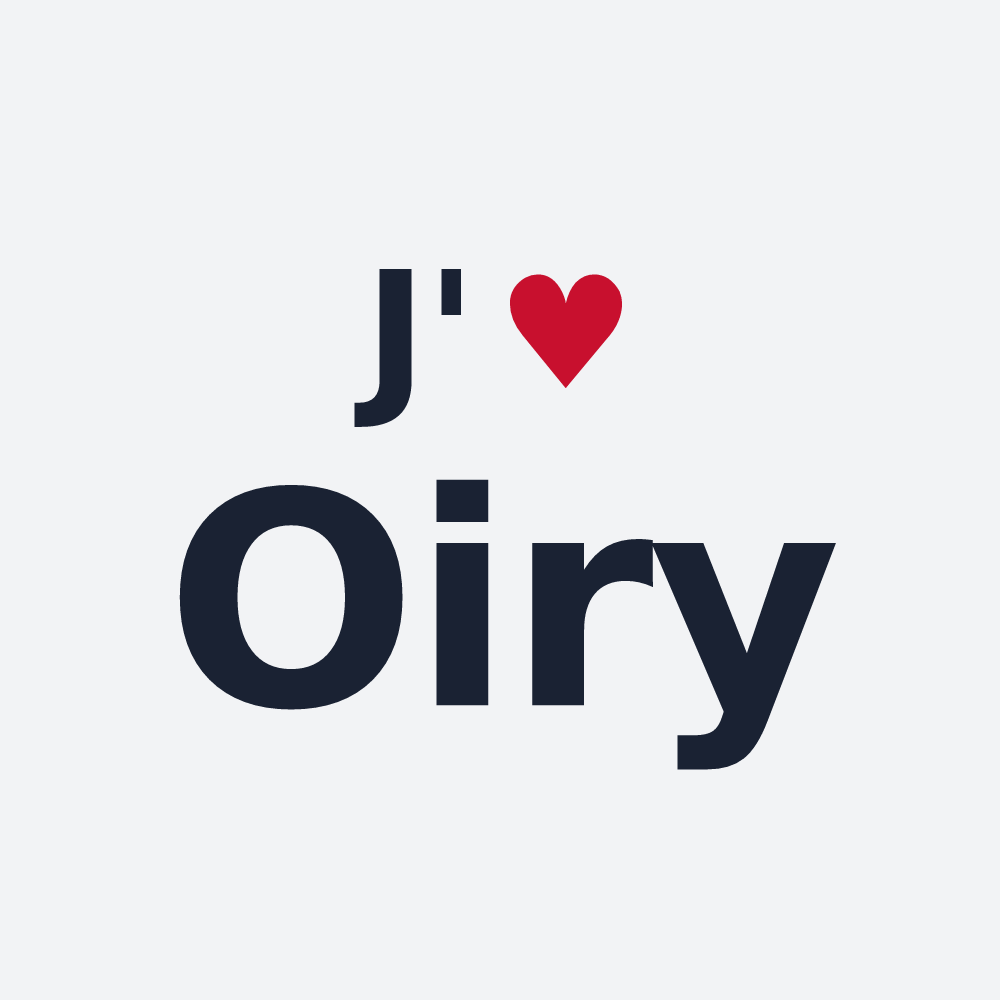 Poster personnalisé Oiry — design J'aime Oiry
