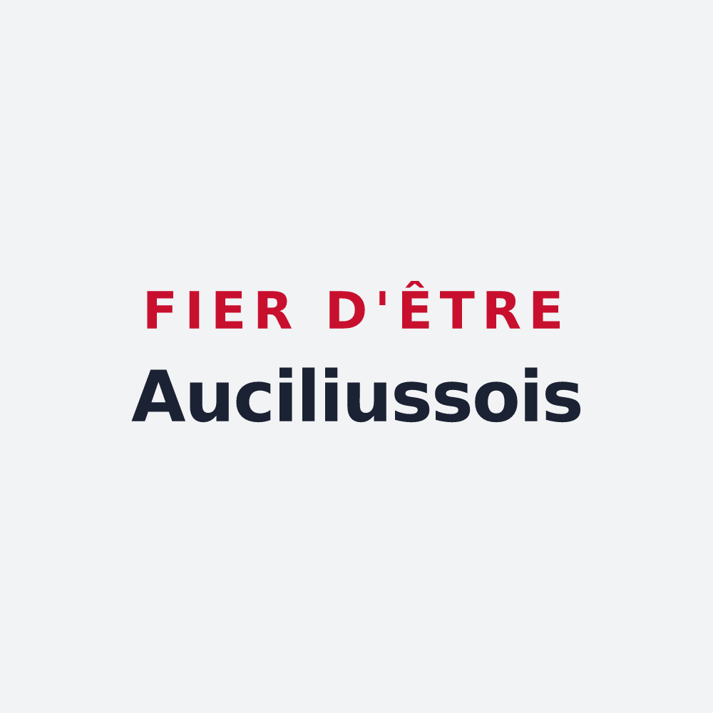 Poster « Fier d'être Auciliussois » — design pour Oisly