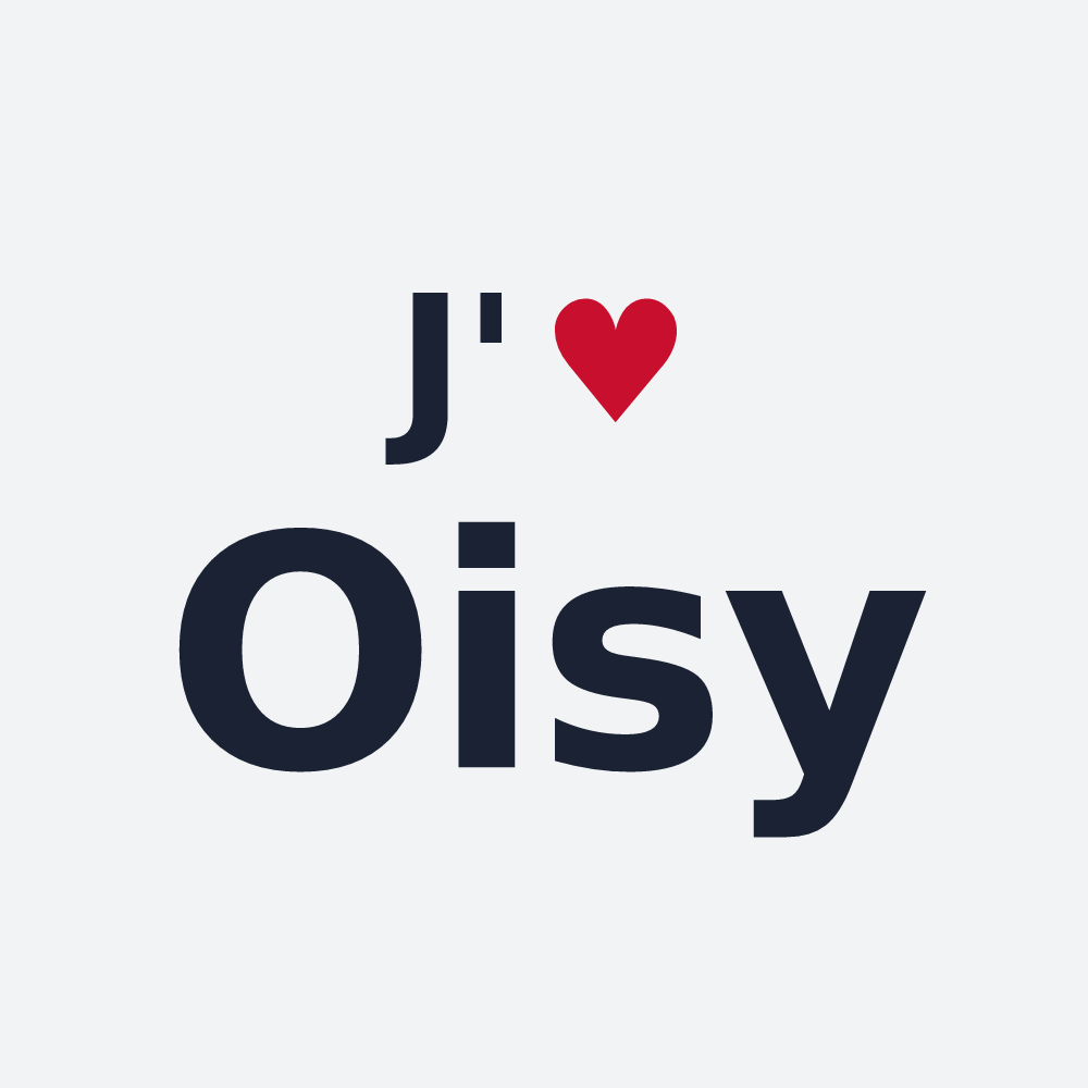 Poster personnalisé Oisy — design J'aime Oisy