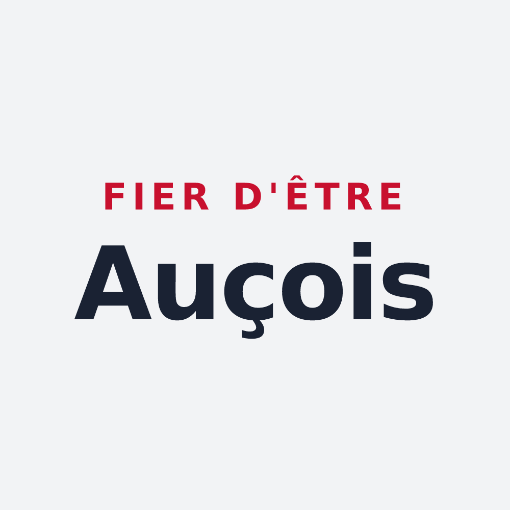 Poster « Fier d'être Auçois » — design pour Oisy