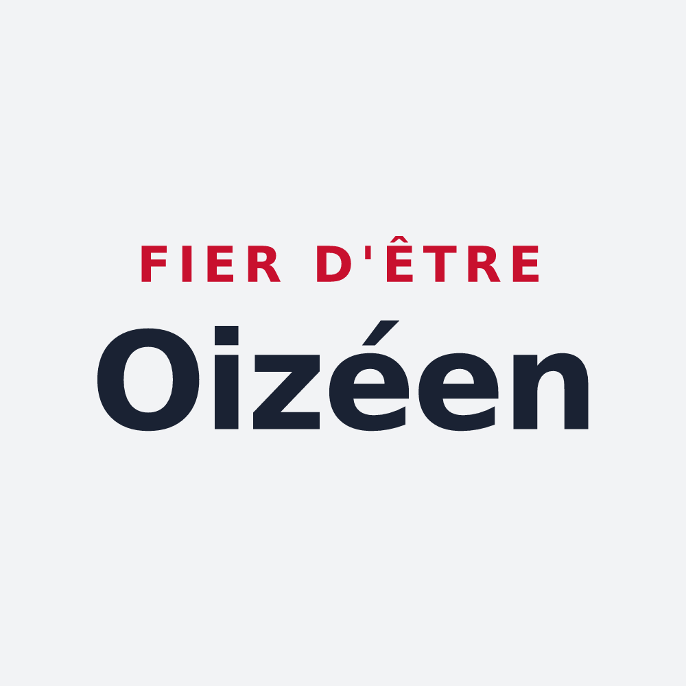 Poster « Fier d'être Oizéen » — design pour Oizé