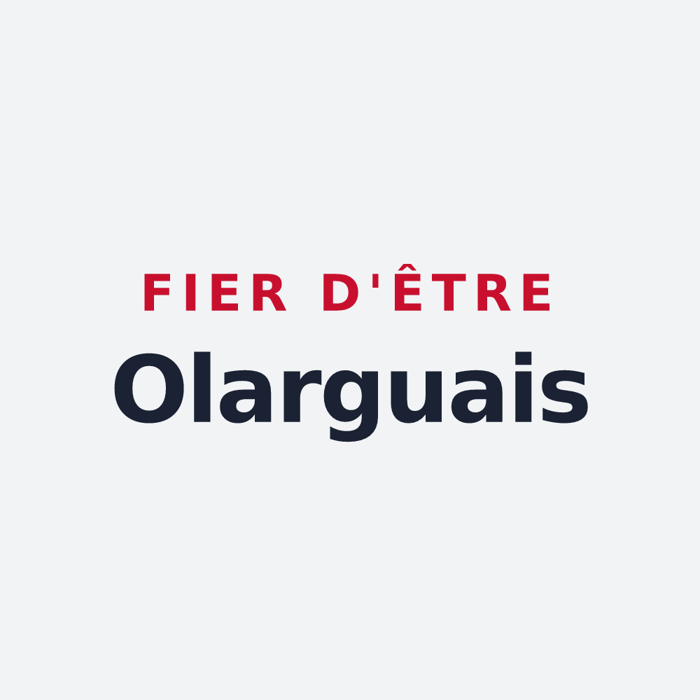 Poster « Fier d'être Olarguais » — design pour Olargues