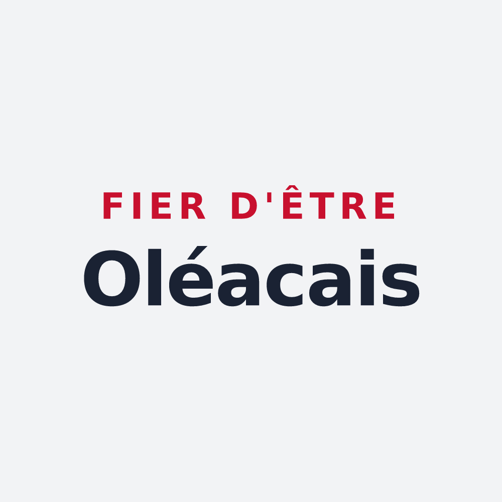 Poster « Fier d'être Oléacais » — design pour Oléac-Debat