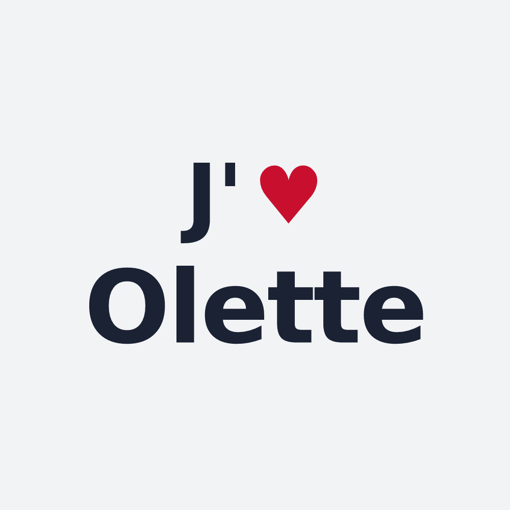Poster personnalisé Olette — design J'aime Olette